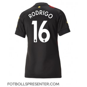 Manchester City Rodri Hernandez #16 Borta Matchtröja Dam 2022-23 Kortärmad